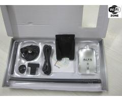 Адаптер за безжичен интернет ALFA с 2 антени на 6DBi и 2DBi